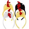 ibasenice 4pezzi Fascia Per Tema Animale Set Costume Da Gallina Per Halloween e Feste Accessori Divertenti Per Costumi Da Cosplay Include Pulcino e Gallina Varie Colorazioni