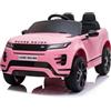 FINOOS Auto Macchina ELETTRICA per Bambini Range Rover EVOQUE 12V con Musica Bluetooth, Telecomando (Rosa)