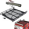 Runup Portapacchi RC Portapacchi in metallo con luce a LED per 1/10 RC Crawler Car Axial SCX10 III AXI03006 AXI03007 Jeep Gladiator Upgrades (portapacchi e luce)