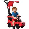 HOMCOM Macchina a Spinta per Bambini 12-36 Mesi con Licenza Mercedes-Benz G350, Giocattolo Macchina Cavalcabile con Tettuccio e Maniglia di Spinta, 85.5x40.5x95 cm, Rosso