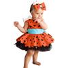 Generico Vestito Halloween Bambina Due Pezzi Tutu Vestito + Copricapo Vestiti Carnevali Bambina Abito da Principessa Costume di Travestimento Bambine Halloween Costume Neonata 3 Mesi (A1-Orange, 18-24 Months)