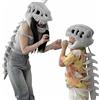 Dujuanus Spinosaurus Plush Dino Outfit, Dinosaur Costume-3D Skeleton Design, Halloween Realistic Dinosaur Skeleton Costume Set, Quick-Change, Machine Washable (75cm+116cm)
