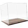 Sharplace Vetrina in Acrilico Antipolvere con Base per Oggetti da Collezione, Organizer per Action Figure e Altri Accessori, 30 Cm X 30 Cm