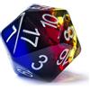 BESCON DICE Bescon Jumbo Dado a 20 Facce da 38mm in Design Multistrato Colorato, Dado D20 Sovradimensionato da 38MM di Grandi Dimensioni Multistrato Colori Ricchi