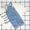 XiDonDon Blyth BJD Vestiti 30 cm 1/6 BJD SD YOSD Vestiti per Le Bambole Moda Tuta di Jeans Pantaloni e Manica Corta T-Shirt Set Accessori per Bambole (Blue)