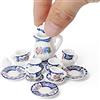 Odoria 1/12 Servizio in Miniatura Accessori Casa Bambole, Plaid Blu