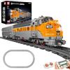 Mould King 12018 Tecnologia Telecomando US EMD F7 WP Locomotiva Diesel Track Train Kit Blocco di Illuminazione LED Kit con il Morsetto Trasporto Ferroviario(1541 PCS)