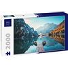 Lais Puzzle Barche sul Lago di Braies nelle Dolomiti, Alto Adige, Italia 2000 Pezzi