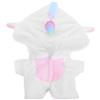 MUELODSIC Costume Unicorno per Bambola 20 Cm, Pigiama Tuta in Peluche Morbido, Vestito da Bambola Riutilizzabile, Accessorio per Bambole Adatto a Ogni Occasione