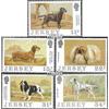 Prophila Collection Regno Unito - Jersey 430-434 (Completa Edizione) MNH ** MNH 1988 Cani (Francobolli per i Collezionisti) Cani/Lupi/iene