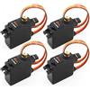 SPARKHOBBY 1pc / 2pcs / 4pcs Corona DS-238MG Metallo Ingranaggio Digitale Servo Cuscinetto a Sfere 4,0kg / 0,15sec / 22,0g Servo ad Alta Coppia per Modelli di Droni RC (4pcs DS-238MG)