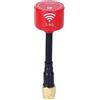 VGEBY Antenna da 5,8 Ghz, 3dBi LHCP ABS durevole 5325-5945 MHz direzionale ad alto guadagno Antenna RC Drone Ricambi Accessori Adatto per FPV Racing Drone (SMA Inner Needle-Red)