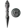willmove Unique Dice Metal Spinning DND Dice Set - D&D in lega di zinco Spinner Dagger - Nero