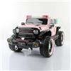 FP-TECH AUTO ELETTRICA PER BAMBINI MACCHINA SUV JEEP 2 POSTI 4WD 12V CON TELECOMANDO USB MP3 (Rosa)