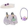 Generic Vestiti per bambola Labub con portachiavi La Bubu, vestiti per bambola di compleanno da 17 cm (senza bambola) (1) YhD652 (viola, 10 cm)