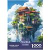XKASKDFKE Isola nel cielo Per Adulti Puzzle 1000 Pezzi Mondo fantastico Jigsaw Gioco Education Decorazione Interna Unica Per Gioco Familiare Regalo Per Amore E Amico Stress Relief 38x26cm/1000pcs
