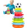 Generico Giocattolo Anelli Impilabili per Bambini - Tavolo Arcobaleno Con Giochi Di Impilamento,Gioco Educativo Di Equilibrio Per Scuole Materne E Ragazzi