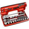 Facom FAC30972 - Set di 21 cricchetti impermeabili e bussole 1/2 esagonali metriche 161DBOX1PB