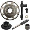Luxuypon Tamburo frizione di ricambio da 325 pollici 7T compatibile con Husqvarna 435 435E 440 440E Pompa dell'olio a vite senza fine Regolatore catena cuscinetto di tensione motosega