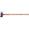 Halder Simplex 3012.261 - Mazzetta in gomma con supporto in ghisa malleabile e manico in hickory, diametro 60 mm