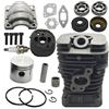 UYTGFO Adatto for motosega Poulan PP220 PP221 PP260 1950 2150 2250 2450 2550 SM4018 41 mm Nikasil cilindro pistone manovella cuscinetto guarnizione kit