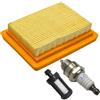UYTGFO Adatto for Stihl FS120 FS200 FS250 FS300 FS350 FS400 FS450 Trimmer 4134 141 0300 Kit filtro aria carburante candela
