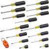 Klein Tools 80021 - Set di attrezzi per cacciavite e cacciavite con punte assortite, driver per dadi e magnetizzatore/smagnetizzatore, 16 pezzi