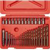 NEIKO 04206A Screw Extractor | 35 Pieces Broken Bolt Remover | Multi Spline and Spiral Extractors | 5/64" to 1/2 | Stripped Screws, Studs, Fittings and Lugs Extraction Set | Left Hand Drill Bits