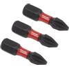 Sealey AK8205 25mm-3pc 3pc 25mm Phillips # 2 Impact Power Tool Bit Set