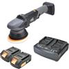 SHINEMATE EB351 kit Lucidatrice rotorbitale cordless a batteria Orbita 21 mm platorello 150 mm