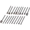 SHINEOFI 20 pezzi Punte Rotative in Acciaio per Legno Incisione Lucidatura e Smerigliatura Kit Professionale per Intaglio e Modellismo Resistenti e Precisi