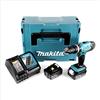 Makita DHP 453 RTJ - Trapano avvitatore a percussione a batteria, 18 V, 42 Nm + 2 batterie da 5,0 Ah + caricatore in Makpac 2