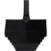 EVTSCAN Pala per la pulizia del giardino Raschietto per ghiaccio per pavimenti in acciaio ispessito con dentatura trapezoidale resistente Vanga per esterni per vialetto da giardino