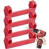 Generico Appendiabiti - Porta Metro A Nastro, Organizer Per Occhiali | 4x Dock Di Stoccaggio Antiscivolo, Gancio Per Utensili Elettrici, Cintura Per Scaletta Per Banco Da Lavoro In Garage Per Metri A Nastro, U