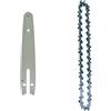 Zorlun Barra for sega da 6 pollici 1/4P Sega elettrica 36 nodi 18 coltelli Guida for motosega Mini catene for in acciaio di ricambio Attrezzo giardino(Set1)