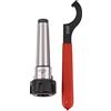 Ctzrzyt Mt3 Er25 - Supporto per pinza con fresatura fissa e utensile rotante + 1 leva