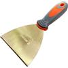 WEDO Coltello da stucco senza scintille con lama diritta e manico confortevole, coltello da stucco di sicurezza senza scintille, durevole, bronzo di alluminio, , BAM e FM, 100* 203mm