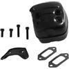 LIWaaGe Adatto for kit silenziatore bullone di montaggio motosega Hus 365 372 371 372XP 385 390XP