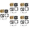 LIWaaGe Kit di riparazione del carburatore for decespugliatore FS46 FS55 FC55 FC75 HL75 FS75 FS80 FS85 HT70 HT75 HS75 HS80, 5 pezzi
