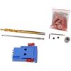 KBOLAE Mini Pocket Hole Drill Dowel Jig w/Step Drill Bit Kit di strumenti per la lavorazione del legno