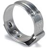 SHINEOFI 10 Pezzi Morsetto Auricolare Singolo Fascette Stringitubo Morsetto in Acciaio Inossidabile Fermaglio Del Tubo Di Trasmissione Silver