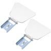 Warmhm 2pezzi Cappuccio per Smerigliatrice da Banco Protezione Trasparente Kit di Sicurezza Antispruzzo Accessori di Ricambio Protezione per Occhi