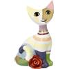 Goebel Figurine 31-400-92-1 - Mini gatto Carla Rosina Wachtmeister in porcellana di biscotto, multicolore, dimensioni: 3 x 5 x 8 cm
