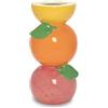 ban.do Vaso decorativo in ceramica, decorazione unica per casa/cucina/ufficio, agrumi impilati