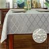 SASTYBALE Tovaglia rettangolare in tessuto jacquard damascato, resistente all'acqua e senza pieghe, in poliestere, per cucina, sala da pranzo, tavolo (rettangolare/oblunga, 132 x 178 cm (4-6 posti),