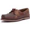 Timberland Classic 2 Eye, Scarpe da Barca Uomo, Marrone Gaucho Roughcut Smooth, 41 EU