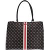 GUESS Van Sant Travel Carryall Weekender Mocha Logo