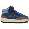 SUN68 Sneakers Boy's Genius Mid (Baby) Z45335B (07 - Navy Blue, Sistema Taglie Calzature EU, Bambino Piccolo (2-5 Anni), Uomo, Numero, Media, 28)