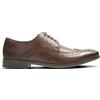 ClarksChart Limit - Scarpe Stringate Uomo, Marrone (Marrone (Brown Leather)), 42