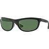 Ray-Ban per uomo RB4089 601/58 (BALORAMA) - 61 mm (BLACK/crystal green polarized)